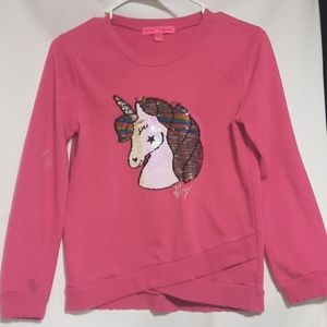 *4 for $28* 🦄🌈Betsey Johnson rainbow unicorn sweatshirt🦄🌈